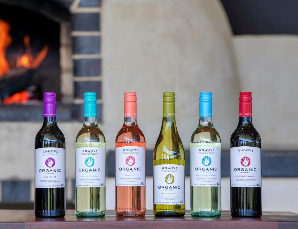 Angove Family Winemakers organic wine range lineup